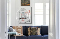 Verpan Globe, Brass Finish pendel Ø40 af Verner Panton><noscript><img width=