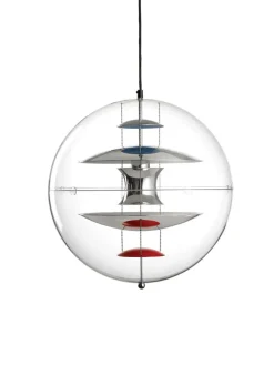 Verpan Globe, Brass Finish pendel Ø40 af Verner Panton><noscript><img width=