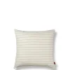Ferm Living Grand Cushion, offwhite/chocolate fra> Puder Og Plaider|Puder