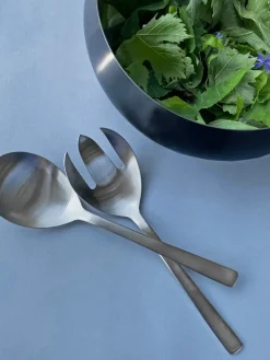 Kay Bojesen Denmark Grand Prix Salatbestik i mat stål, lille fra Kay Bojesen><noscript><img width=