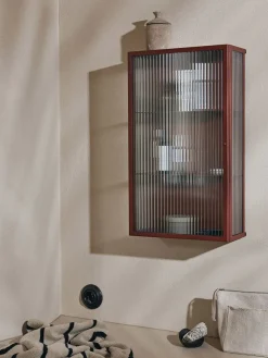 Ferm Living Haze Wall Cabinet, oxide red fra><noscript><img width=
