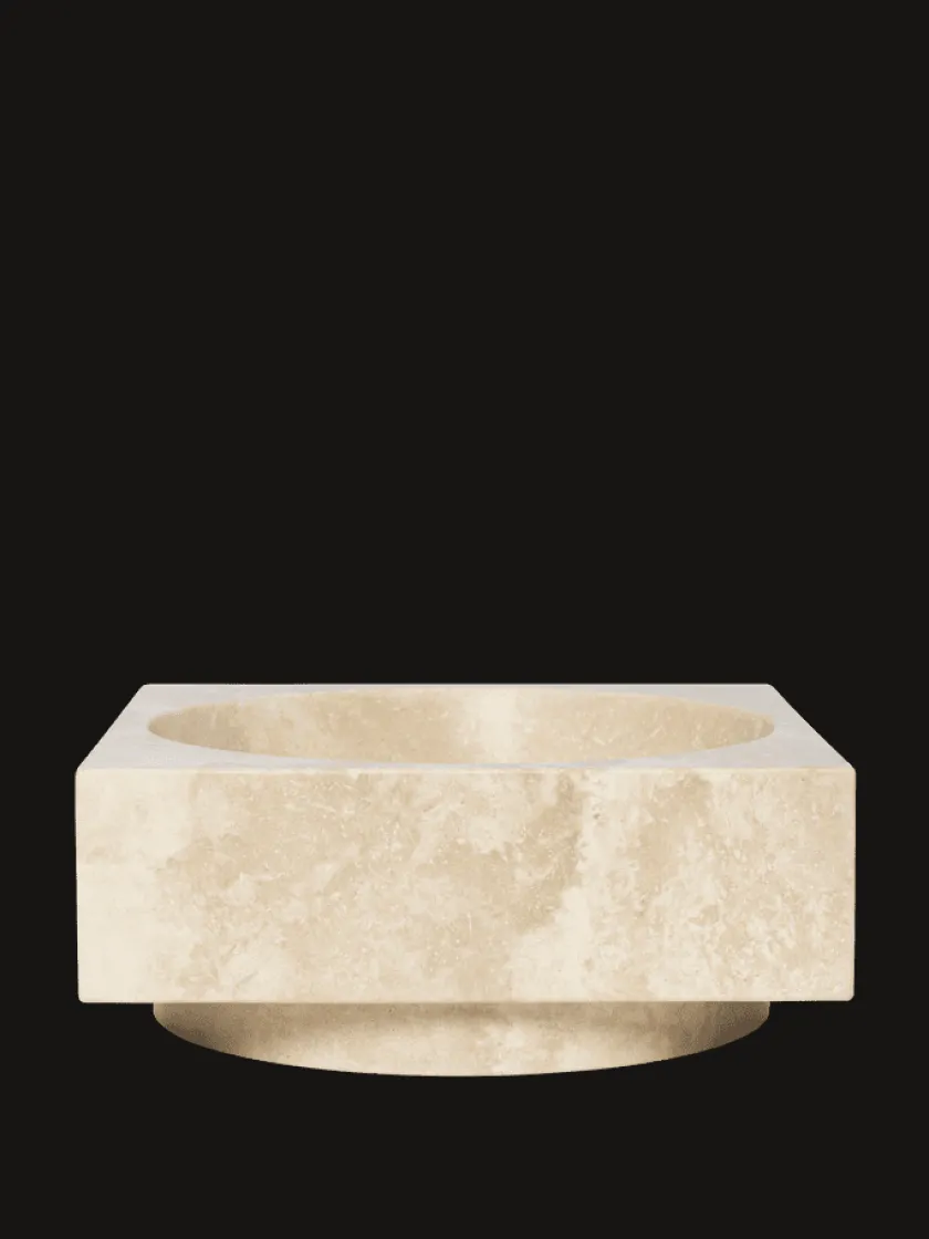 Ferm Living Hew high centrepiece, travertin fra> Gaver Til Hende