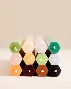 HAY Hexagon Candle 4 Stk., dark fra><noscript><img width=