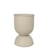 Ferm Living Hourglass Pot, cashmere fra> Vaser