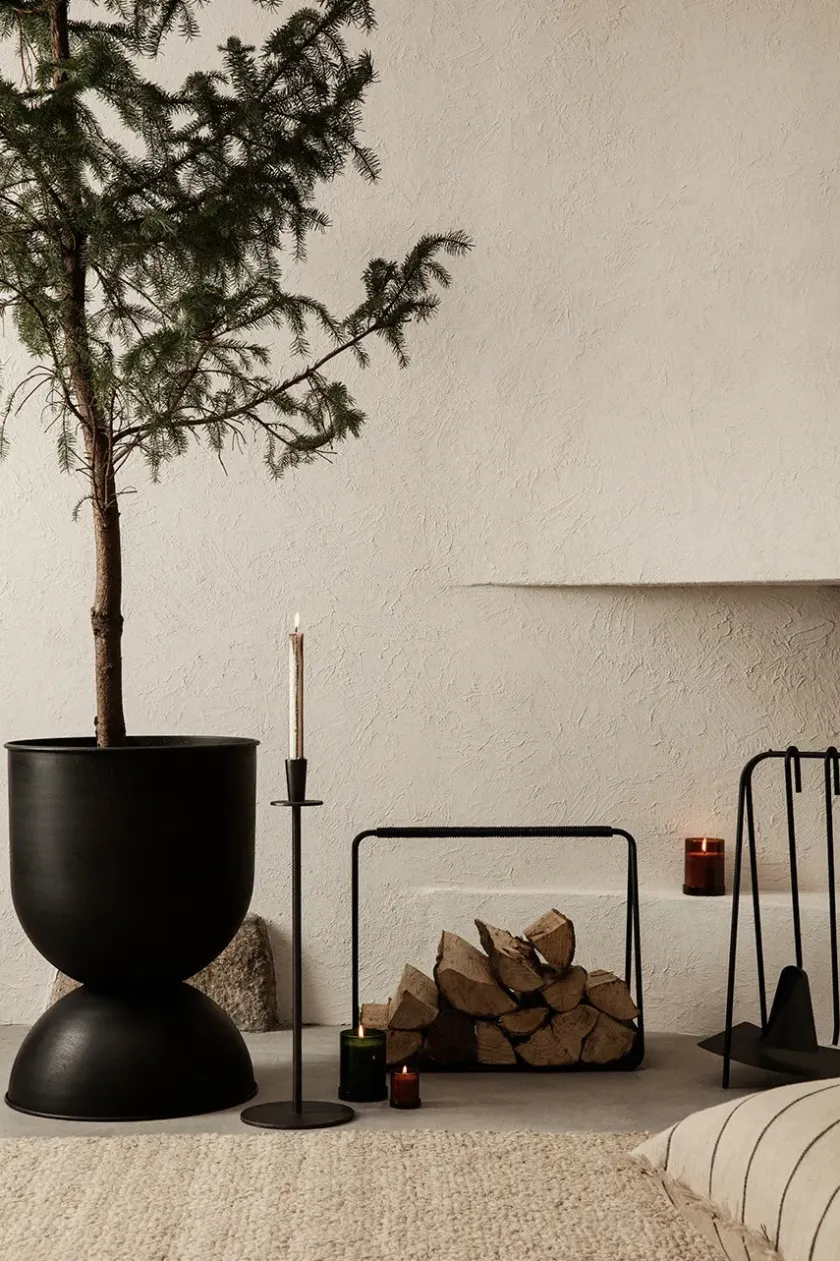 Ferm Living Hourglass Pot, cashmere fra> Vaser