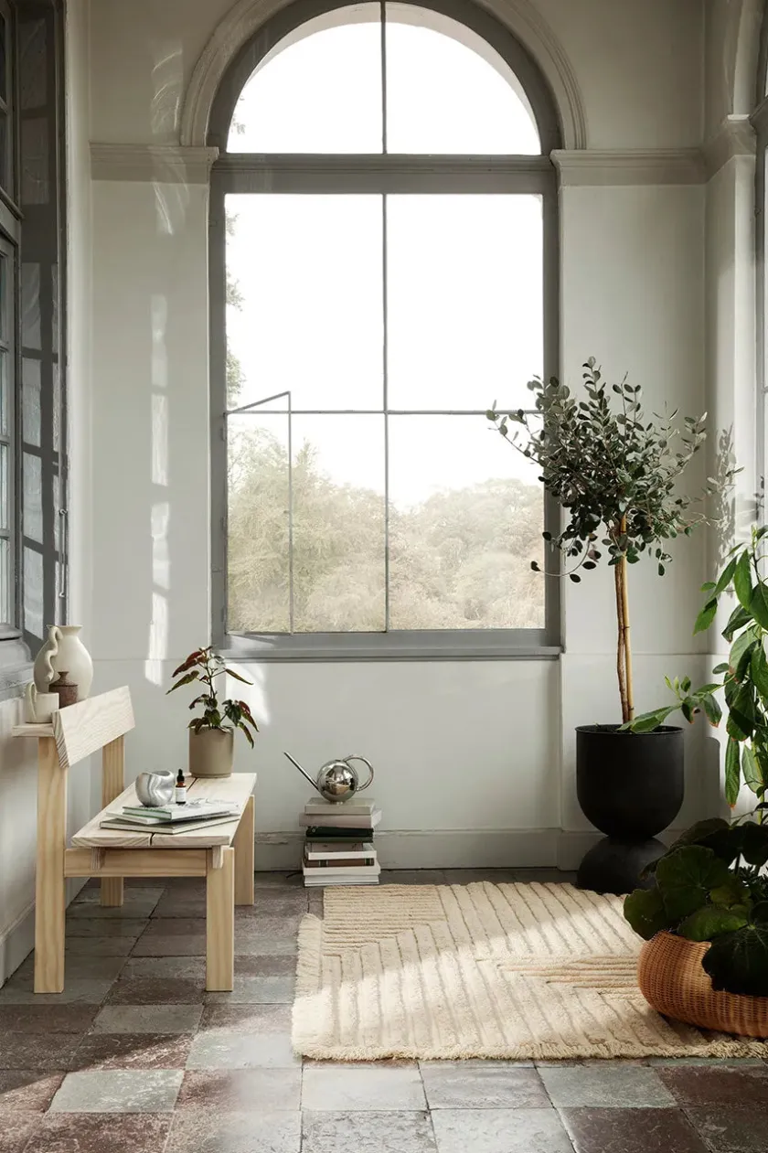 Ferm Living Hourglass Pot, cashmere fra> Vaser
