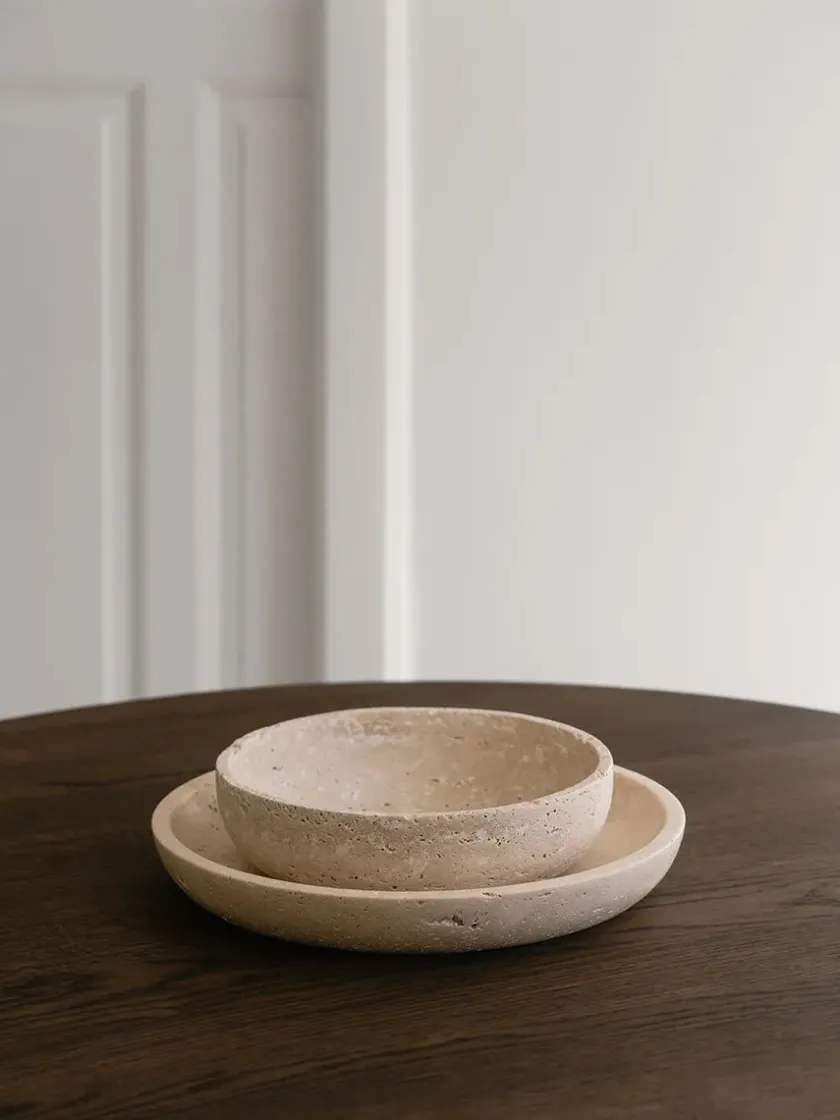 Wabi Sabi Nordic Hyben Fad, travertin fra> Gaver Til Hende|Service