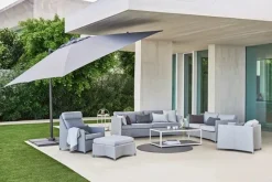Cane-line Hyde Luxe Parasol 3x3 m. med tilt inkl. fod fra> Parasoller