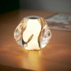 Loom Design ICE BALL Portable Bordlampe, krom fra><noscript><img width=