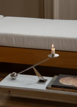 Audo Copenhagen Interconnect Candle Holder - small, stainless steel fra> Gaver Til Ham|Gaver Til Hende