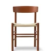 Fredericia Furniture J39 Folkestolen, heritage red af Børge Mogensen> Spisebordsstole