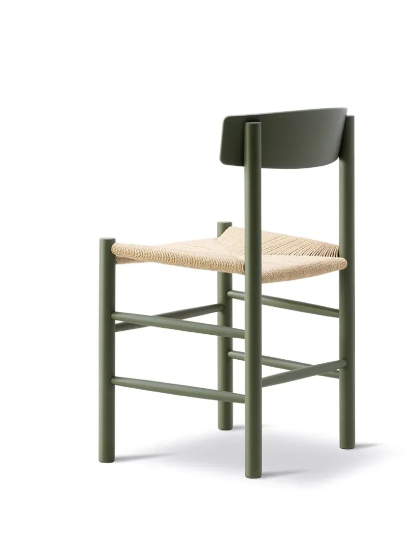 Fredericia Furniture J39 Folkestolen, heritage red af Børge Mogensen> Spisebordsstole