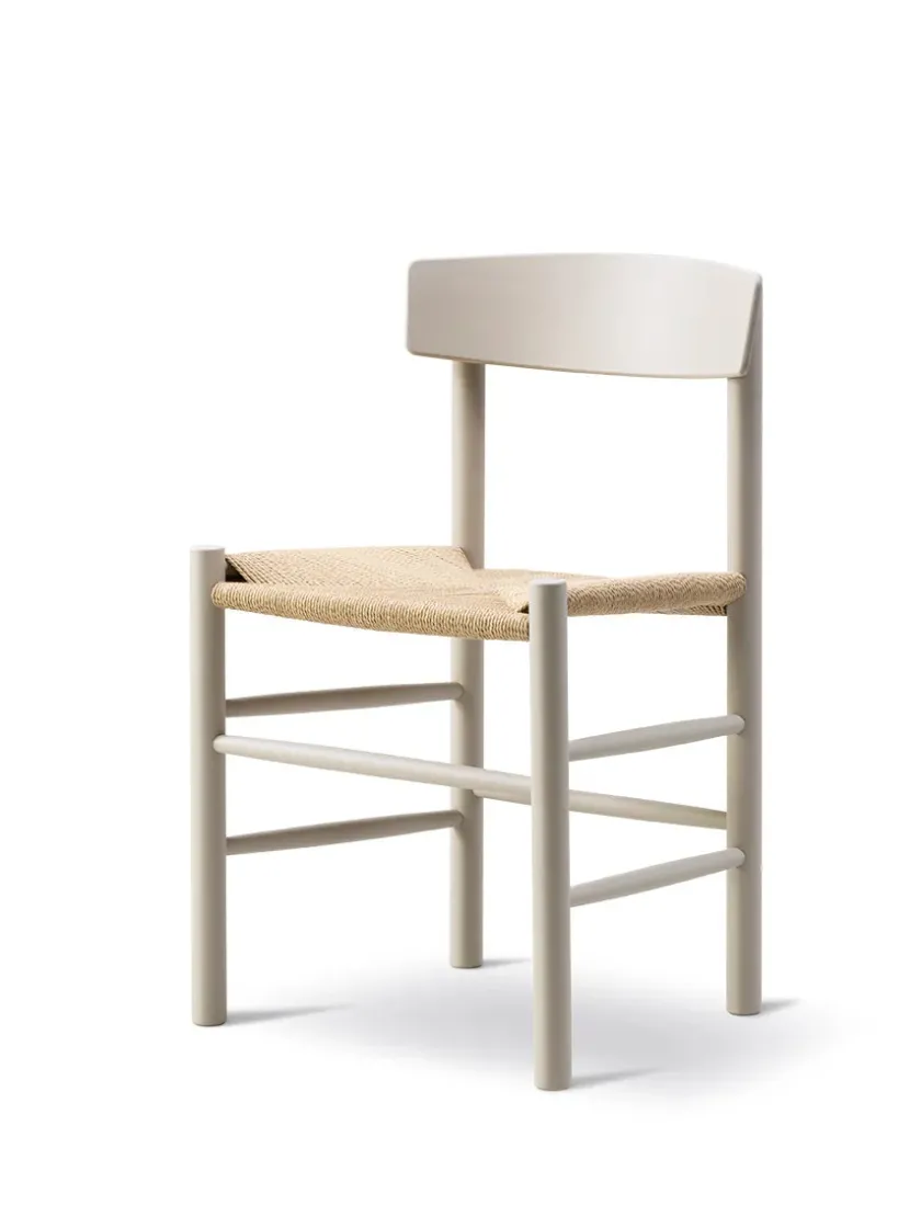 Fredericia Furniture J39 Folkestolen, heritage red af Børge Mogensen> Spisebordsstole