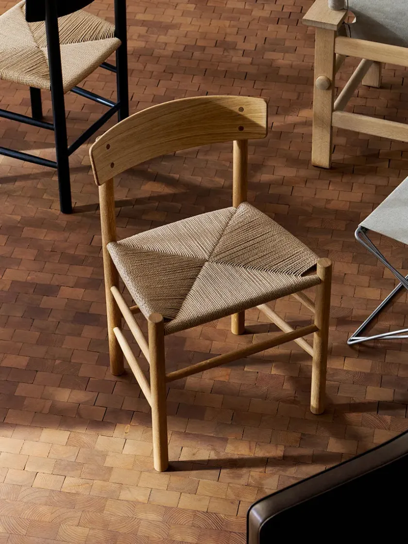 Fredericia Furniture J39 Folkestolen, lys olieret eg af Børge Mogensen> Spisebordsstole