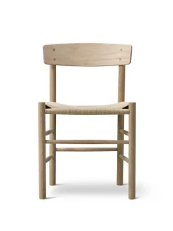 Fredericia Furniture J39 Folkestolen, sæbebehandlet eg af Børge Mogensen><noscript><img width=
