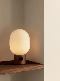 Audo Copenhagen JWDA Table Lamp, red travertine stone fra><noscript><img width=