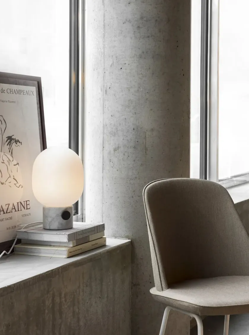 Audo Copenhagen JWDA Table Lamp, red travertine stone fra> Spots