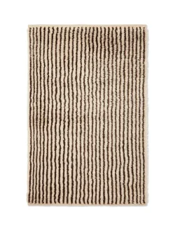Ferm Living Kami Knotted Rug, coffee fra> Gulvtæpper