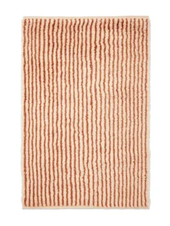 Ferm Living Kami Knotted Rug, red brown fra> Gulvtæpper
