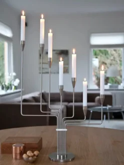 Piet Hein Karlsvognen Table Lysestage, rød fra><noscript><img width=