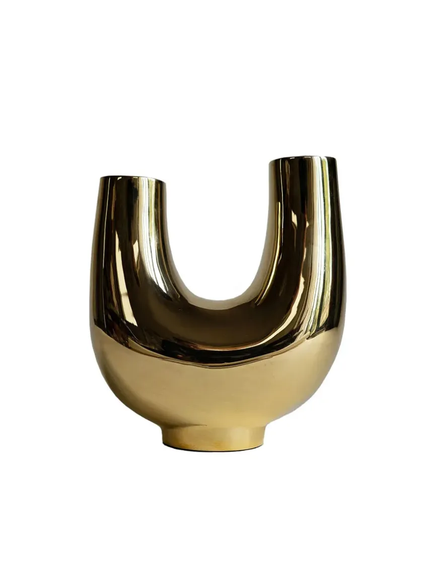 Hein Studio Kazumi StudioVase, gold fra Hein> Vaser