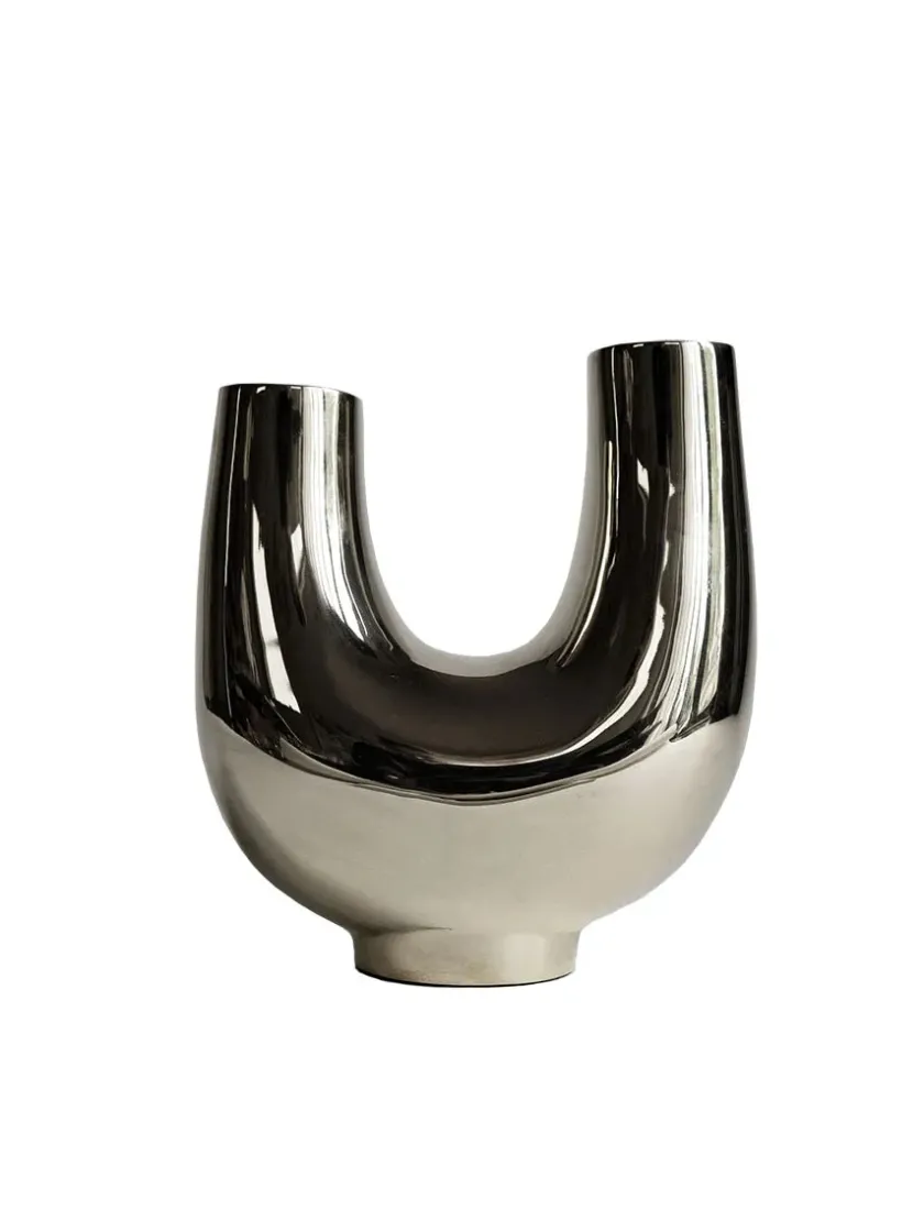 Hein Studio Kazumi Vase, silver fra> Vaser