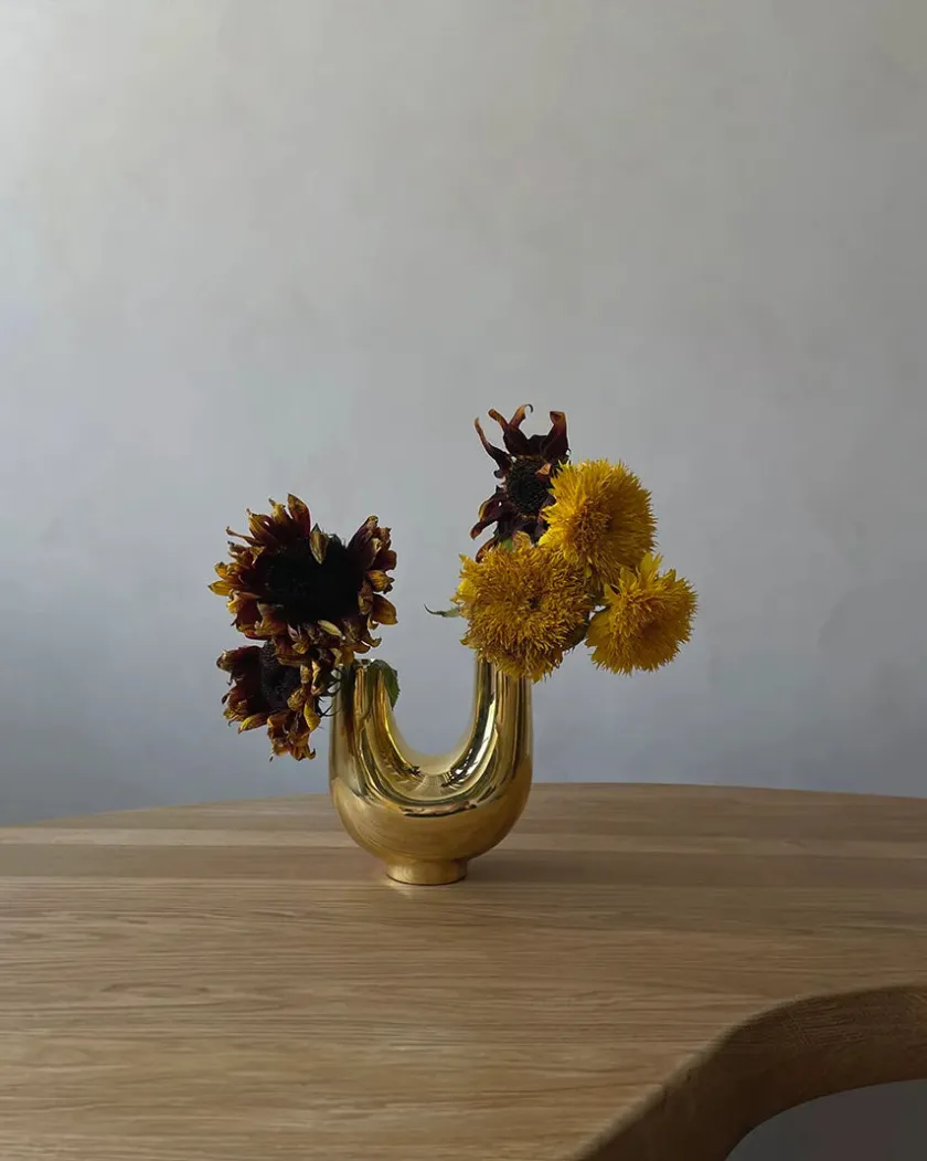Hein Studio Kazumi Vase, silver fra> Vaser