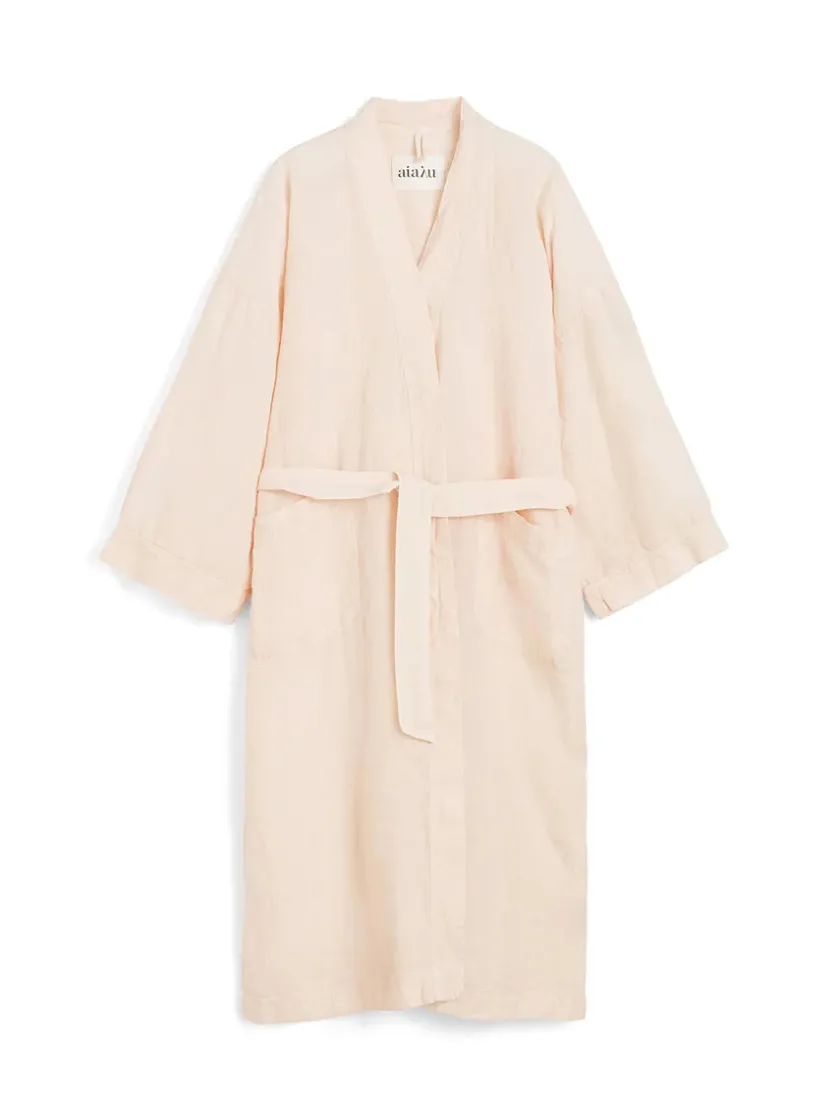Aiayu Kimono Linen, tender fra> Tøj|Badeværelsestekstiler
