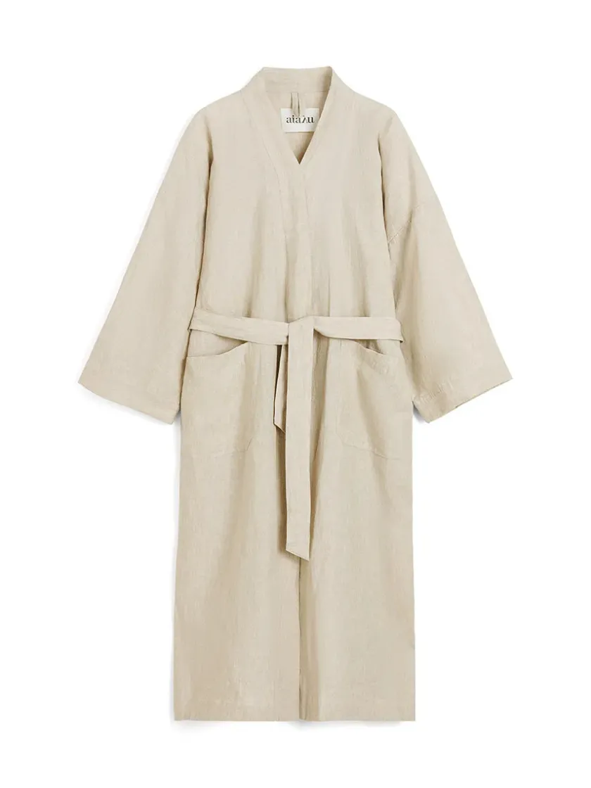 Aiayu Kimono Linen, tender fra> Tøj|Badeværelsestekstiler