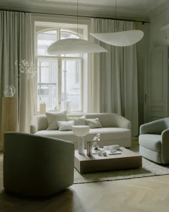 New Works Kizu Bordlampe Large, White Marble fra> Spots