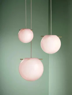 Frandsen Koi Pendel, rose/brass Ø32 fra> Pendler|Spots