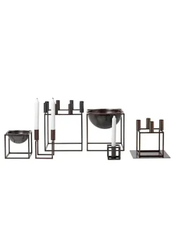 Audo Copenhagen Kubus 4 Lysestage, sort fra><noscript><img width=
