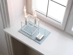 Audo Copenhagen Kubus 4 Lysestage, sort fra><noscript><img width=