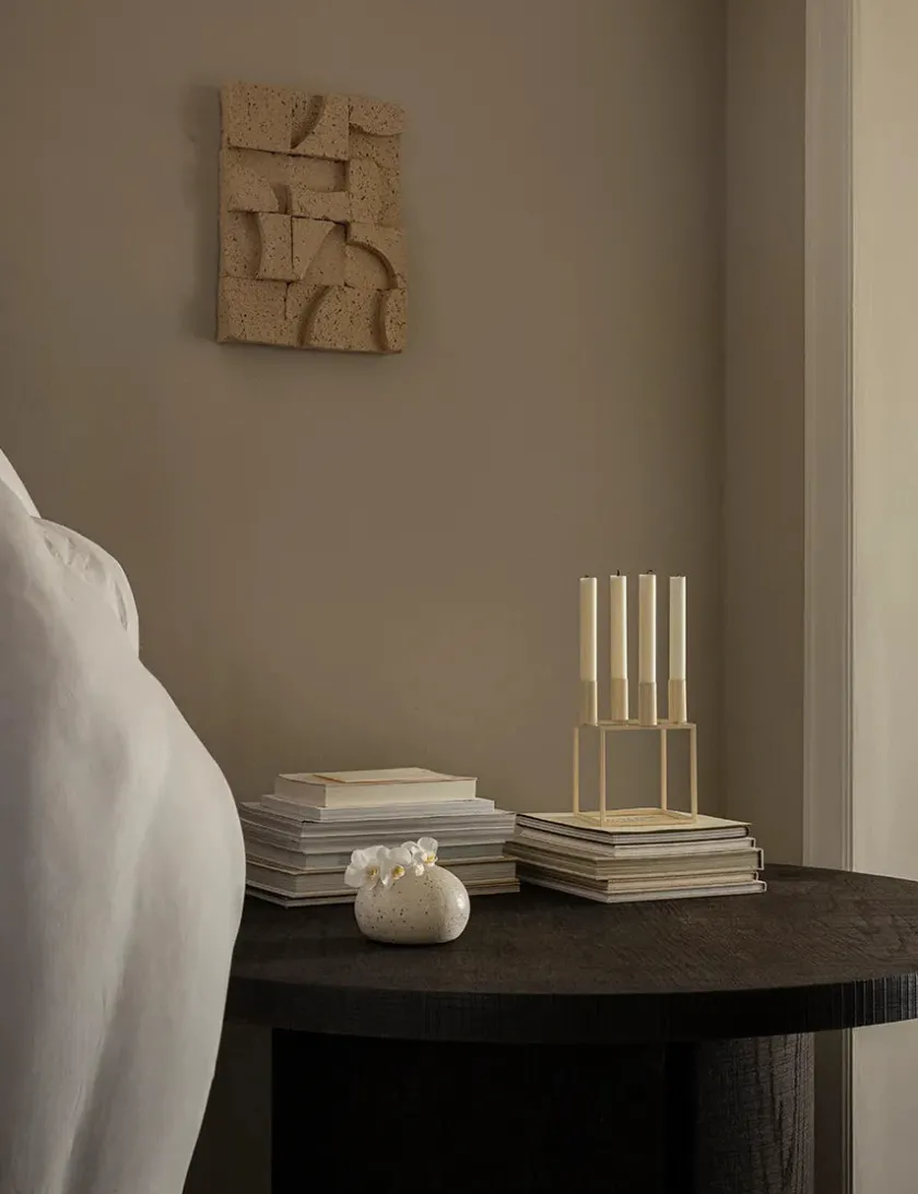 Audo Copenhagen Kubus 4 Lysestage, zink fra> Adventsstager|Lysestager