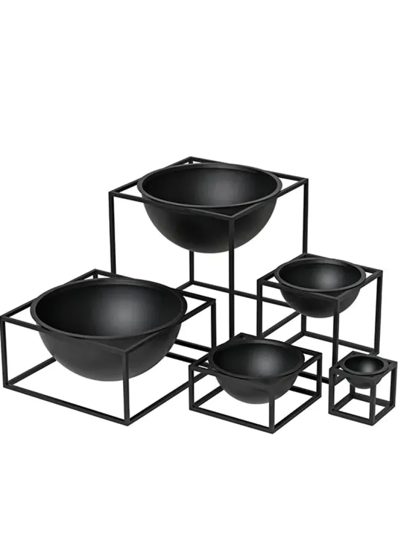 Audo Copenhagen Kubus Bowl Mini sort fra> Service