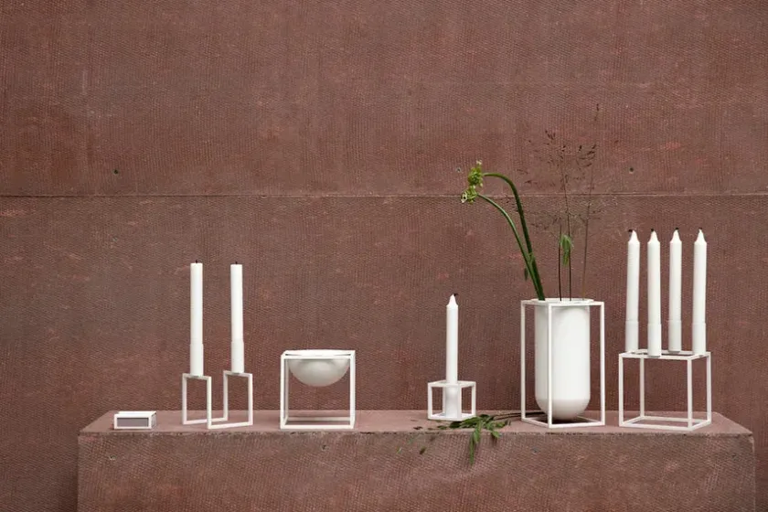Audo Copenhagen Kubus Vase Lolo, sort fra> Vaser