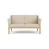 FDB Møbler L45 MK154 2 pers. sofa, beige tekstil af Mogens Koch> Sofaer
