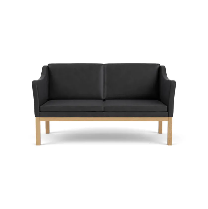 FDB Møbler L45 MK154 2 pers. sofa, beige tekstil af Mogens Koch> Sofaer