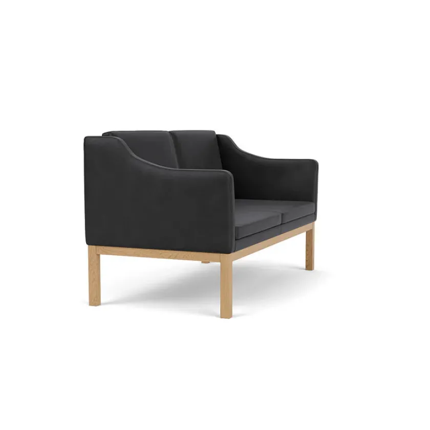 FDB Møbler L45 MK154 2 pers. sofa, beige tekstil af Mogens Koch> Sofaer