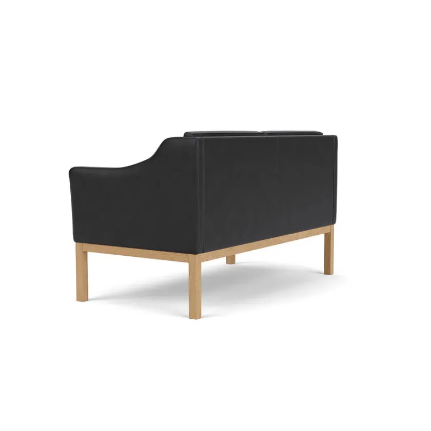 FDB Møbler L45 MK154 2 pers. sofa, beige tekstil af Mogens Koch> Sofaer