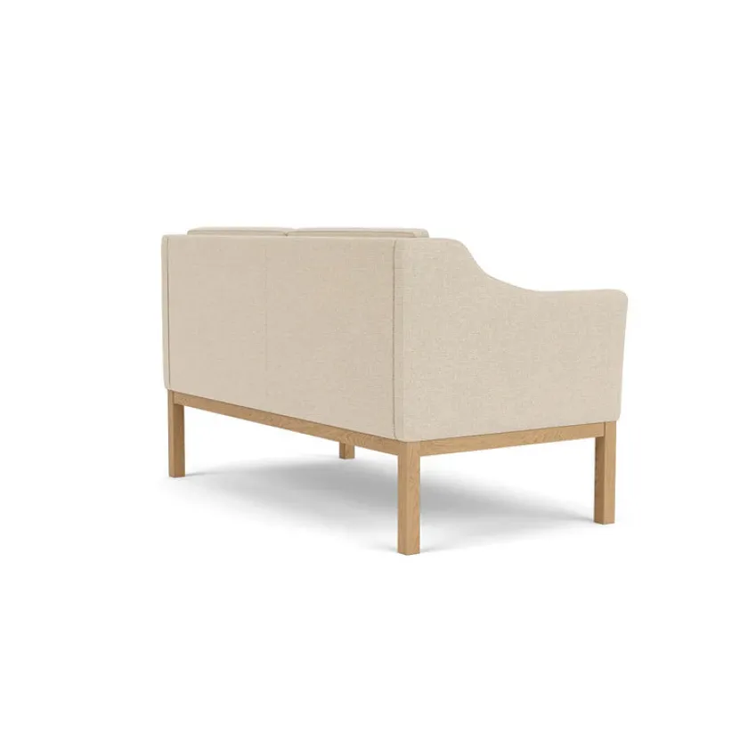 FDB Møbler L45 MK154 2 pers. sofa, beige tekstil af Mogens Koch> Sofaer