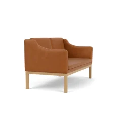 FDB Møbler L45 MK154 2 pers. sofa, beige tekstil af Mogens Koch><noscript><img width=