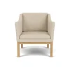 FDB Møbler L46 MK155 lænestol, beige tekstil af Mogens Koch> Lænestole