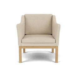 FDB Møbler L46 MK155 lænestol, beige tekstil af Mogens Koch> Lænestole