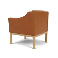 FDB Møbler L46 MK155 lænestol, sort læder af Mogens Koch><noscript><img width=