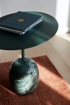&Tradition Lato bord LN9, Deep Green & Verde Alpi Marble fra> Sideborde Og Små Borde