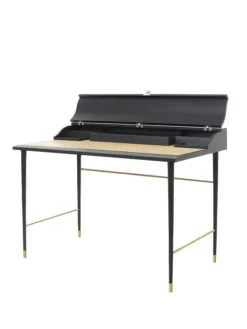 Stellar Works Laval Writing Desk i sort malet eg> Skriveborde