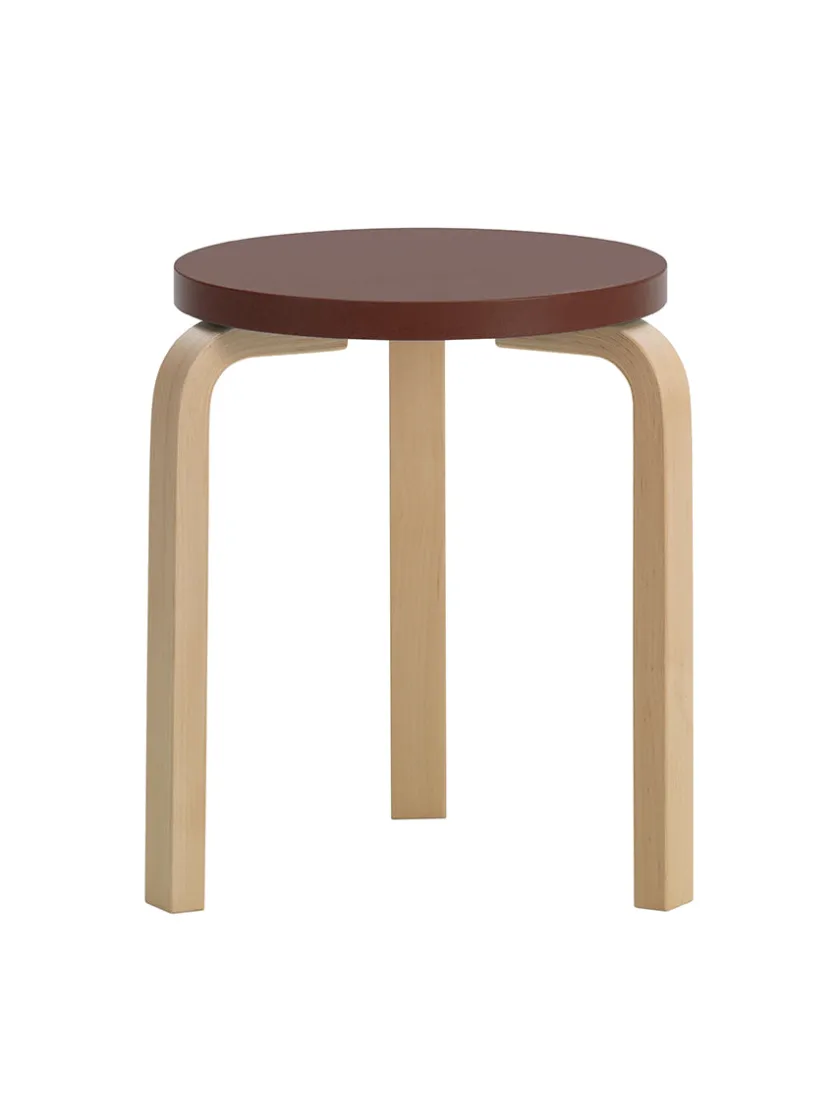 Artek Limited Edition Stool 60, Mahogany Brown fra> Skamler