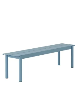 Muuto Linear Steel Bench, 170 cm fra> Havebænke