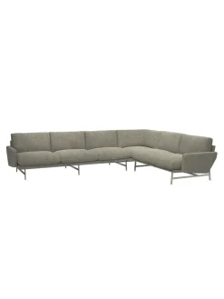 Fritz Hansen Lissoni PL117S Hjørnesofa, Moss 015 fra> Sofaer